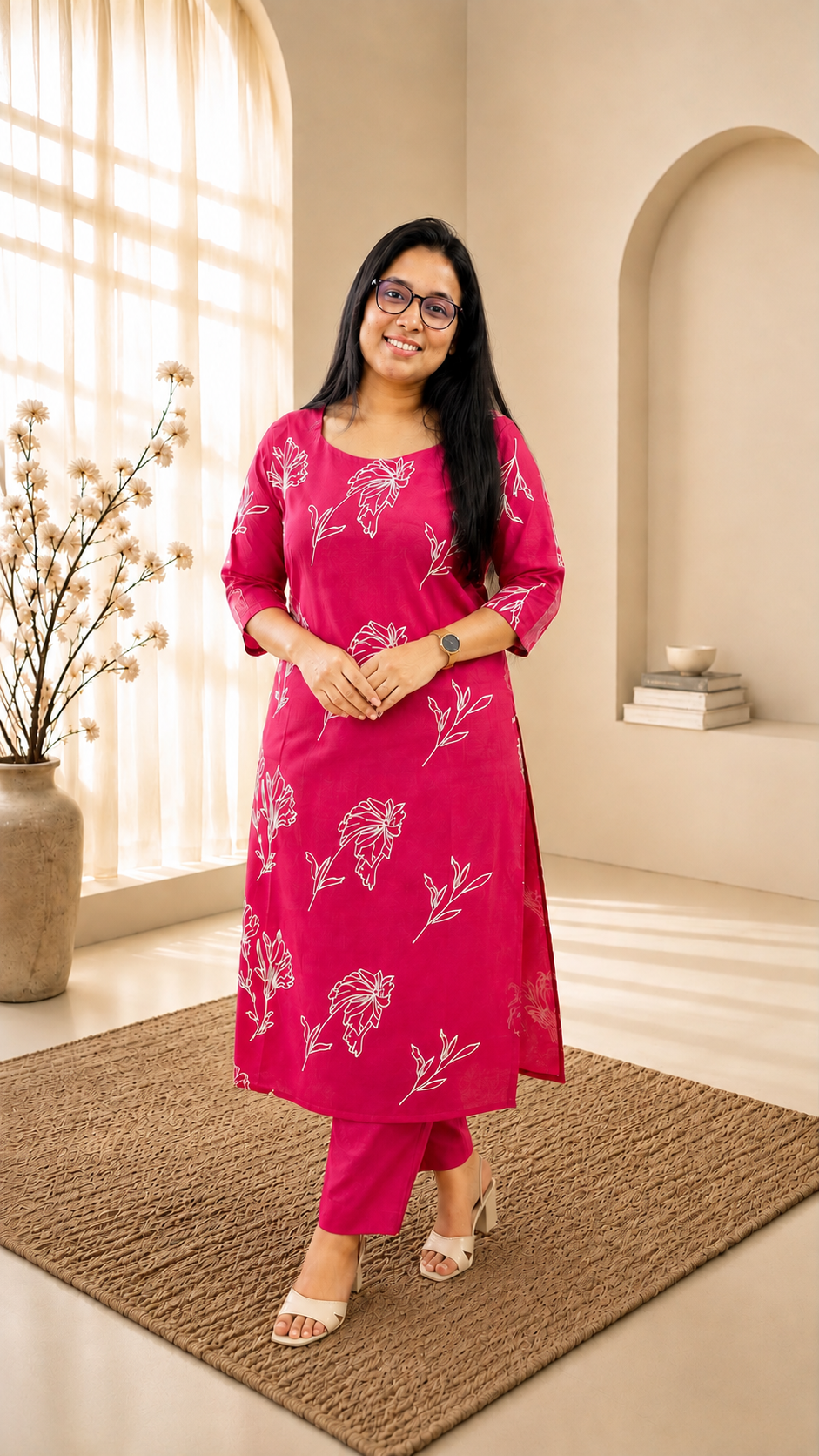 Embroidered Mulchanderi Sik Co-ord  Set